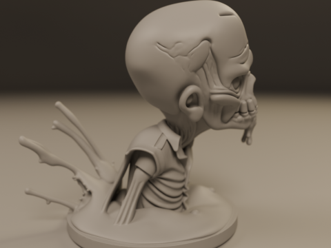 Desert zombie 3Dプリントモデル