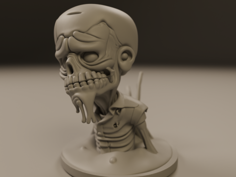 Desert zombie 3Dプリントモデル