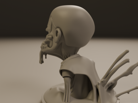 Desert zombie 3Dプリントモデル