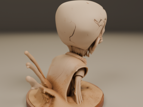 Desert zombie 3Dプリントモデル