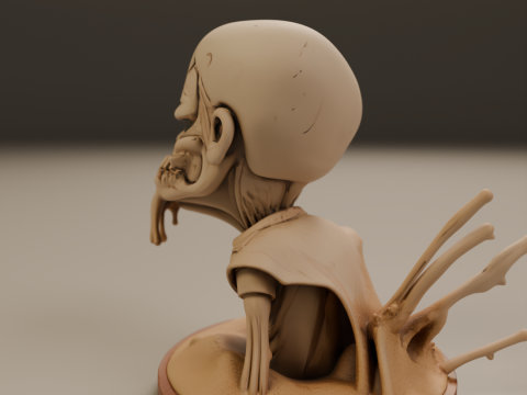 Desert zombie 3Dプリントモデル