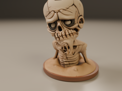 Desert zombie 3Dプリントモデル