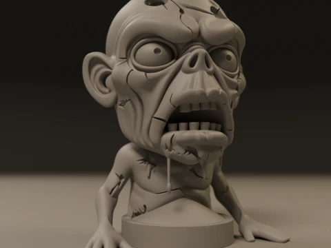 Zombie 3D Print Model