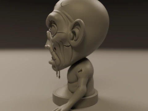 Zombie 3D Print Model