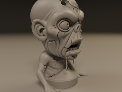 Zombie 3D Принт Модель