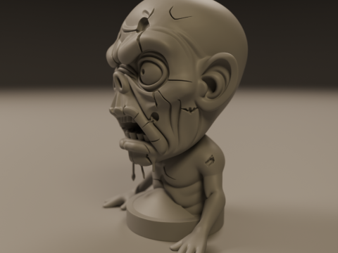 Zombie 3D Принт Модель