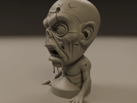 Zombie 3D Print Model