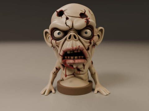 Zombie 3D Принт Модель