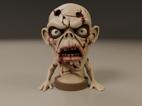 Zombie 3D Print Model