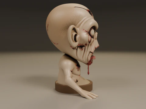 Zombie 3D Print Model