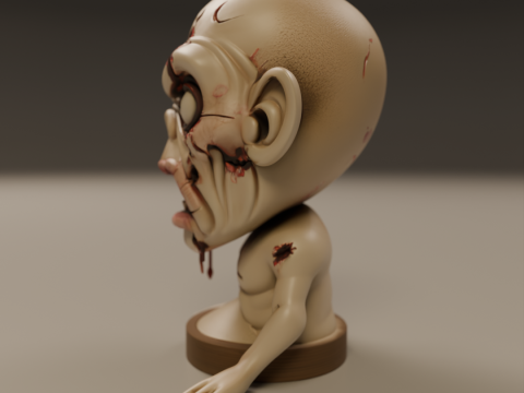Zombie 3D Принт Модель