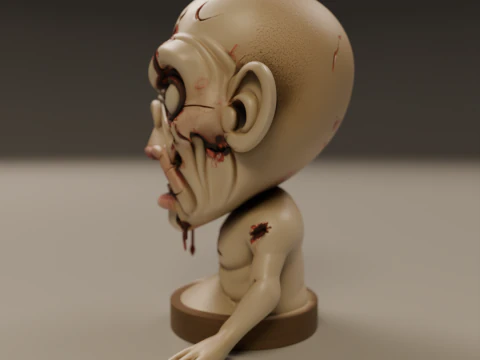 Zombie 3D Print Model
