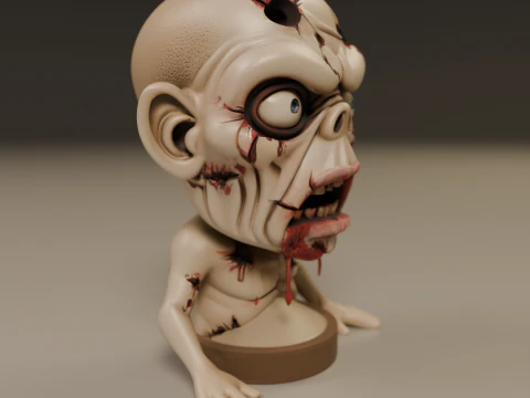 Zombie 3D Print Model