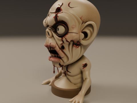 Zombie 3D Принт Модель