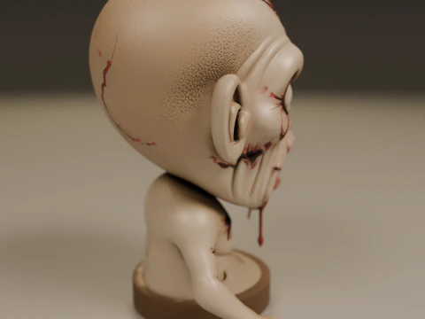 Zombie 3D Print Model