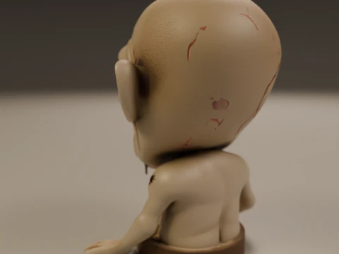 Zombie 3D Print Model