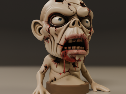 Zombie 3D Принт Модель