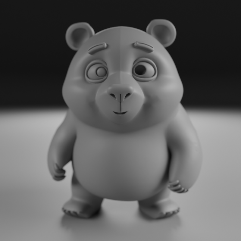 Cute bear 3D Baskı Modeli .c4d .max .obj .3ds .fbx .stl .blend