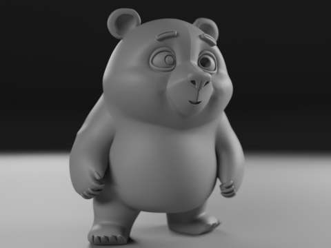 Cute bear 3D Baskı Modeli