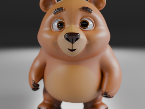 Cute bear 3D Baskı Modeli
