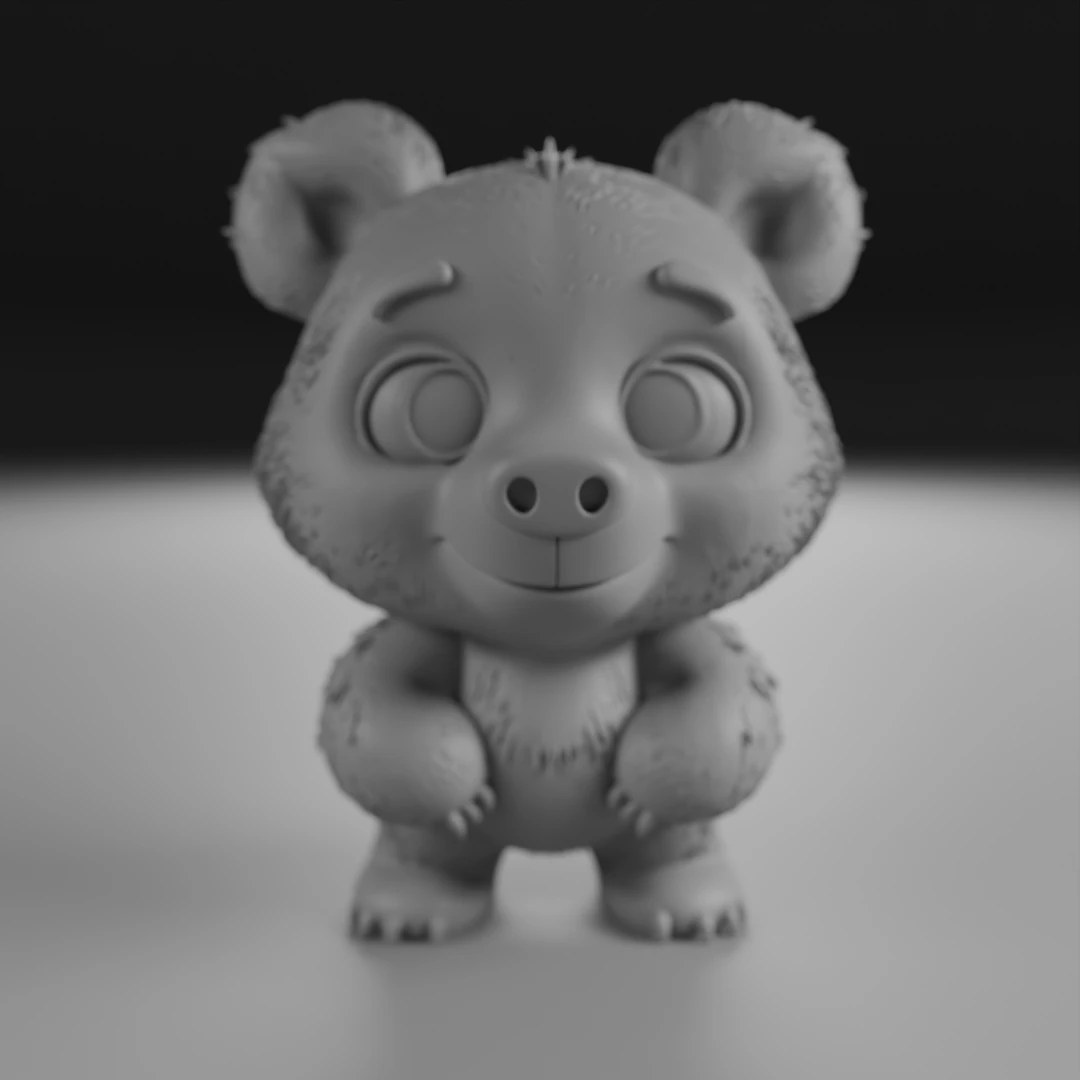 Teddy bear 3D Print Model .c4d .max .obj .3ds .fbx .stl .blend 