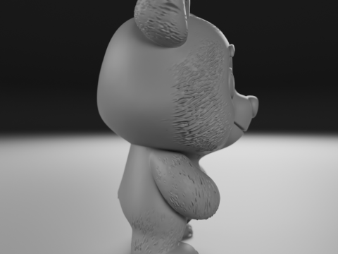 Teddy bear 3Dプリントモデル