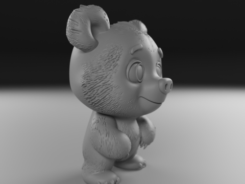 Teddy bear 3Dプリントモデル