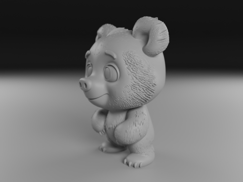 Teddy bear 3Dプリントモデル