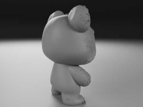 Teddy bear 3Dプリントモデル