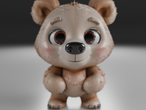 Teddy bear 3Dプリントモデル