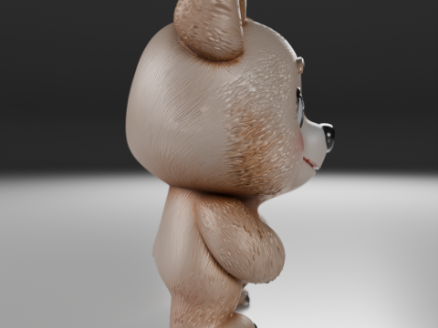 Teddy bear 3Dプリントモデル