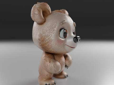 Teddy bear 3Dプリントモデル