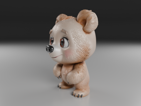 Teddy bear 3Dプリントモデル