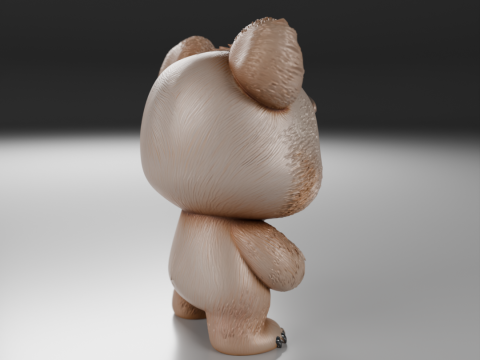 Teddy bear 3Dプリントモデル