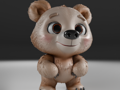 Teddy bear 3Dプリントモデル
