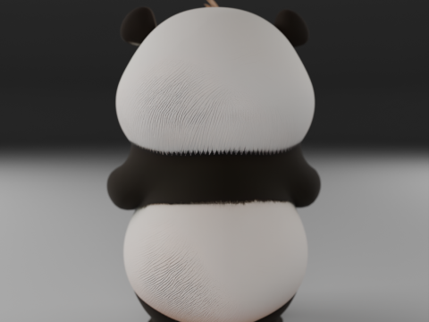 Cute panda bear 3D 打印模型