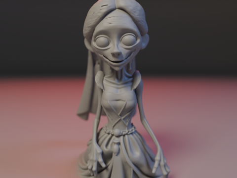 Zombie bride Modelo de Impressão 3D
