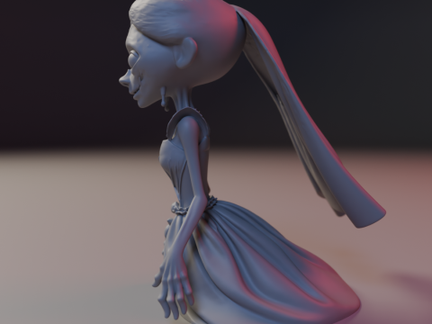 Zombie bride Modelo de Impressão 3D