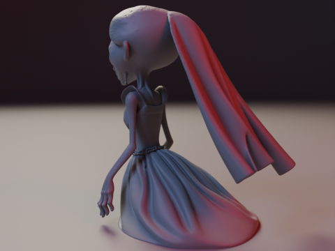 Zombie bride Modelo de Impressão 3D
