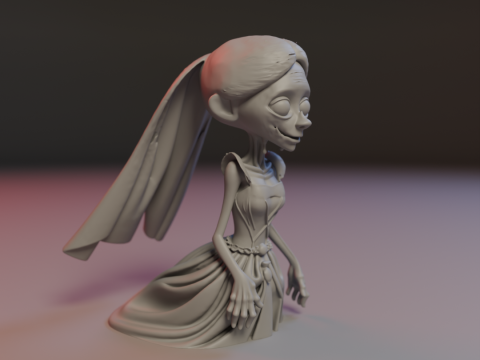 Zombie bride Modelo de Impressão 3D