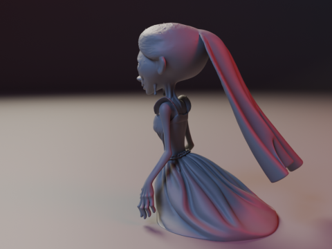 Zombie bride Modelo de Impressão 3D