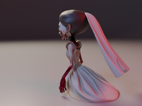Zombie bride Modelo de Impressão 3D