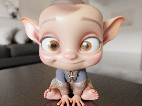 Baby elf 3D-printmodel
