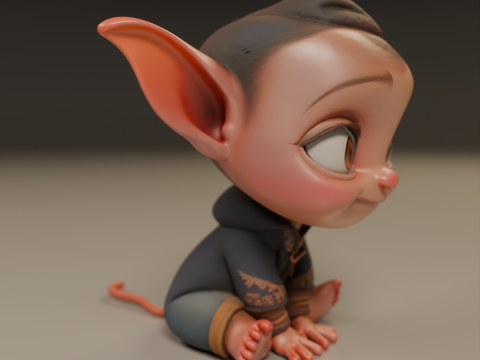 Baby elf 3D Print Model