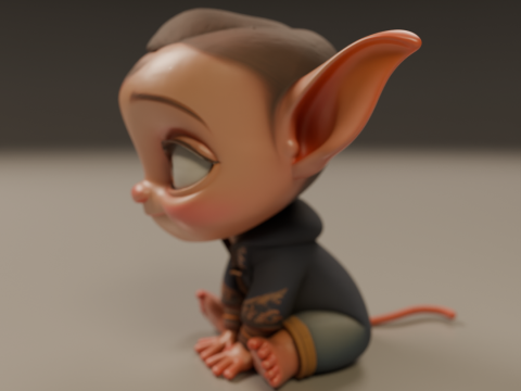 Baby elf 3D Print Model