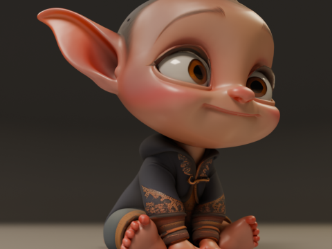 Baby elf 3D Print Model