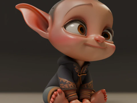 Baby elf 3D Print Model