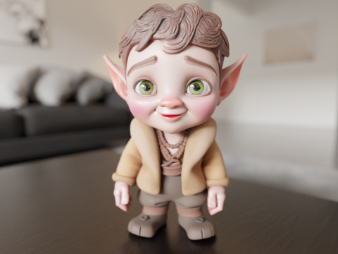 Baby elf 3D-printmodel