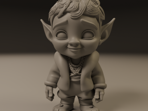 Baby elf 3Dプリントモデル