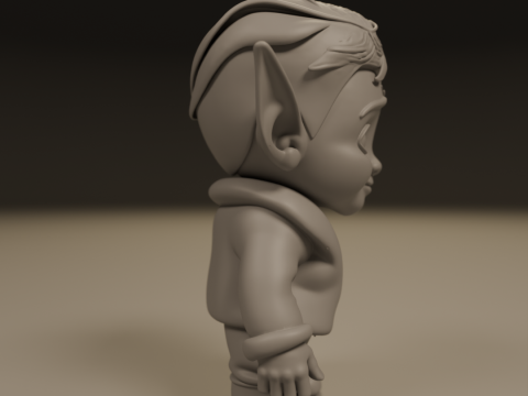 Baby elf 3Dプリントモデル